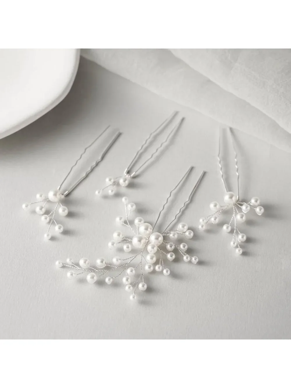 Elegant Pearl Hair Pins Set - 7Pcs Bridal Hair Accessories for Weddings & Events